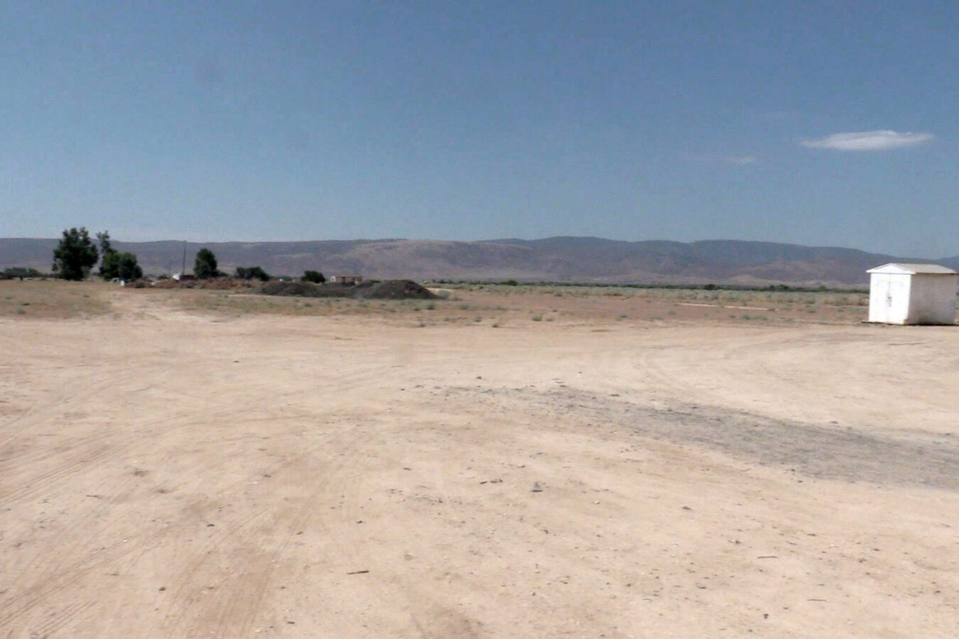 Large arce of desert land.