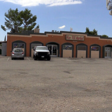 Front of store view from parking lot.